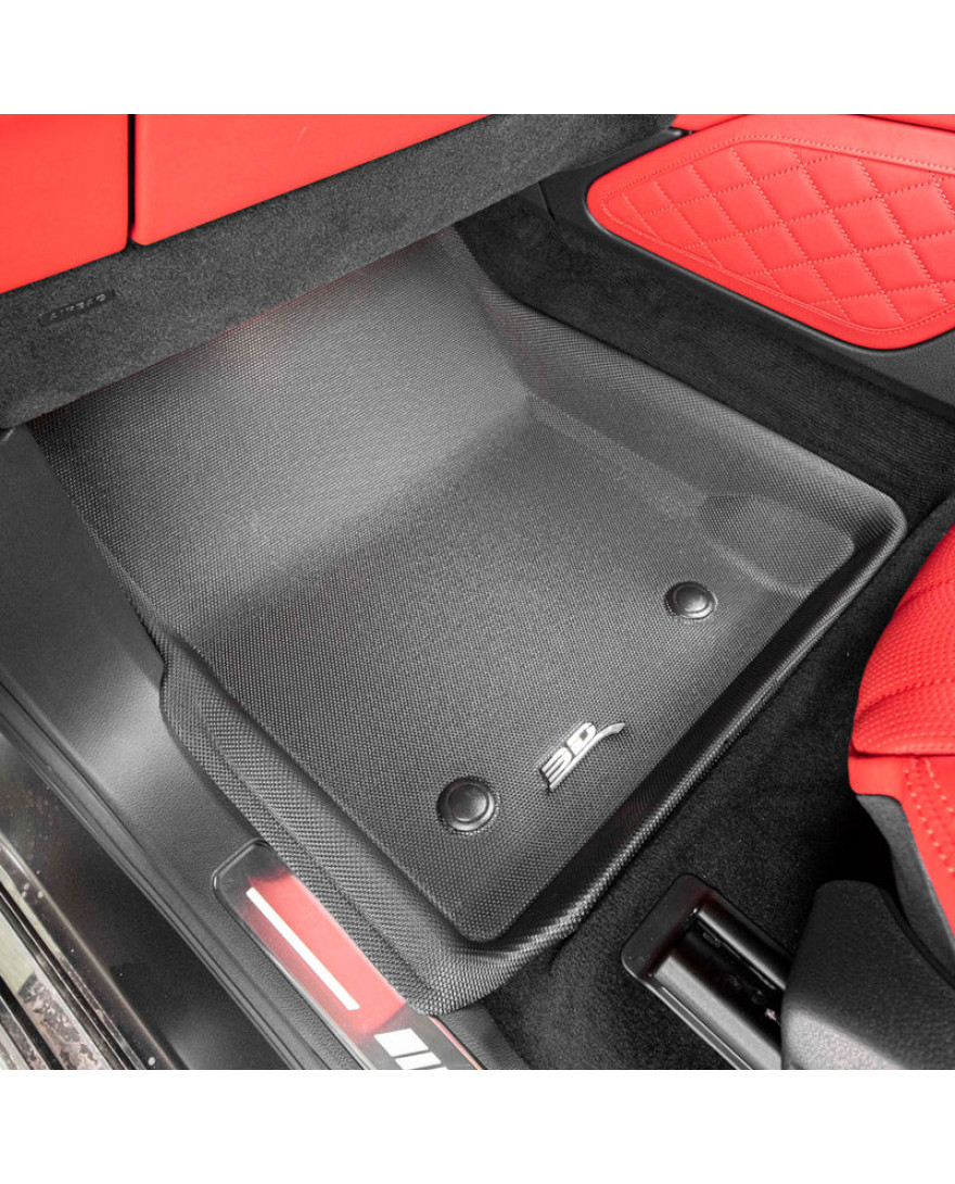 3D Kagu Floor Mat Compatible with  MERCEDES G CLASS W463 2023+ | Set of 3 Pcs | Custom Fit| BLACK